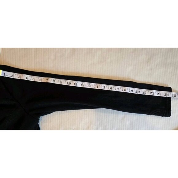 90 Degree by Reflex Zip Fleece Hooded Track Jacket Large Black Womens Faux Fur - Picture 8 of 8